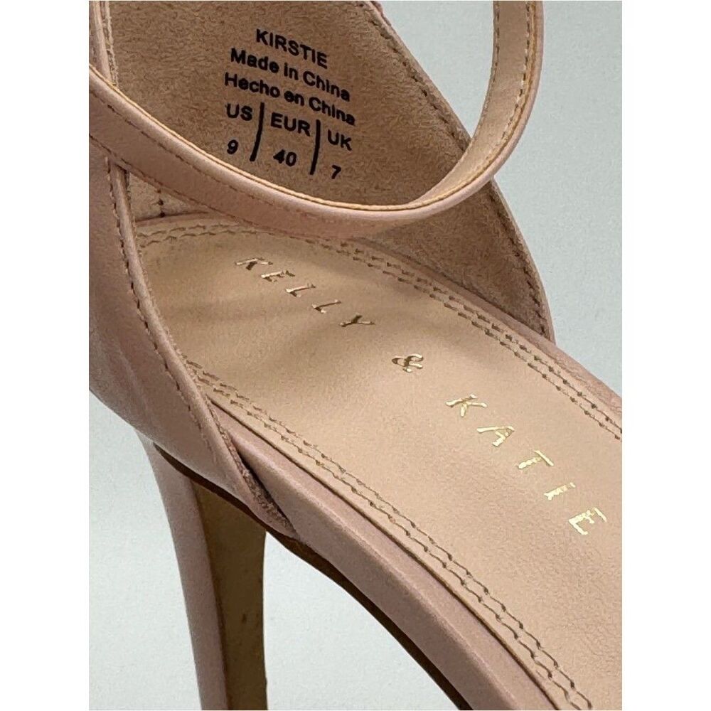 Kelly & Katie Nude Blush Pink Ankle-Strap Heeled Sandals - Picture 2 of 12